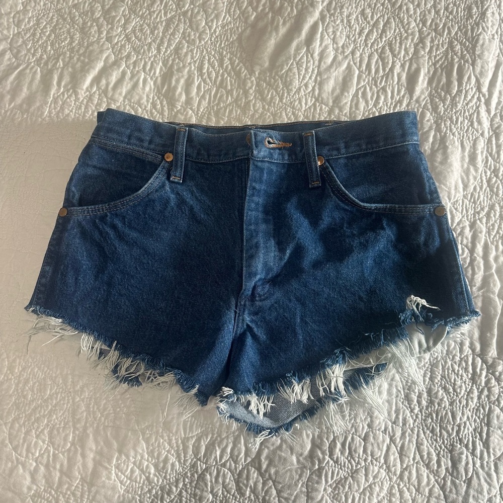 Wrangler Denim Frayed Hem Women Shorts